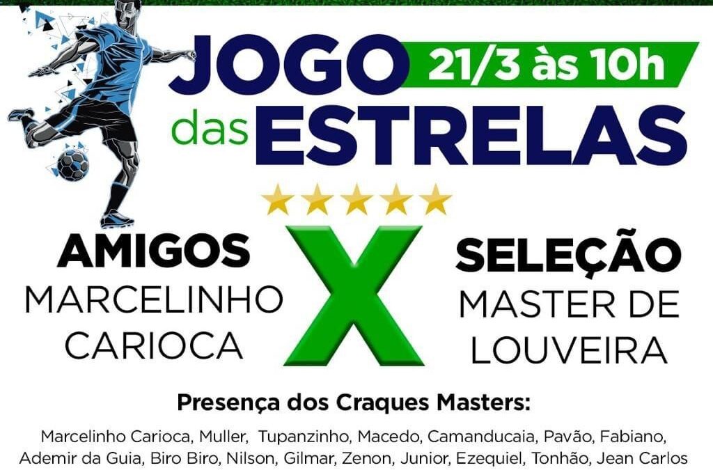 Com entrada gratuita, Jogo das Estrelas é uma das atrações do aniversário da cidade no feriado do dia 21