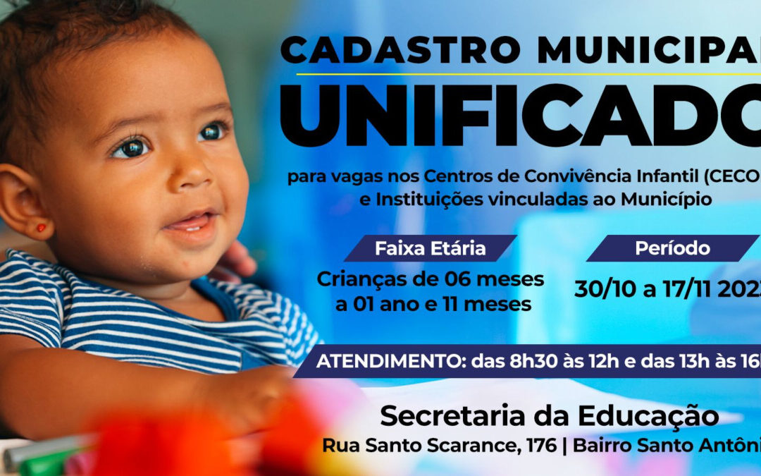 Cadastro para vagas de creche em período integral segue até 17/11 em Louveira